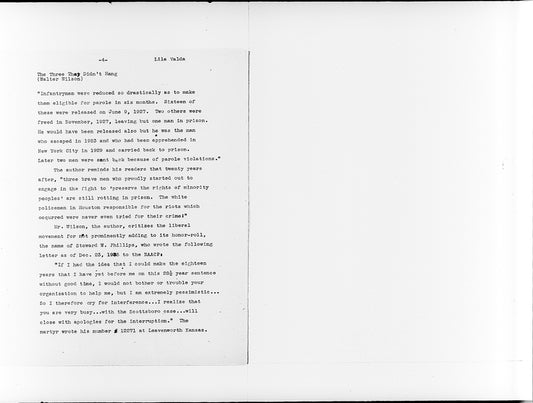 "Abstraction from 'The Three They Didn't Hang'"