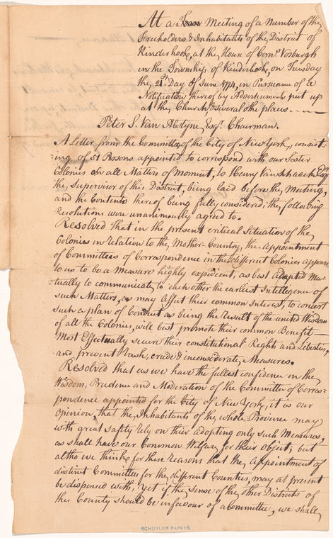 Kinderhook, Freeholders and Inhabitants
