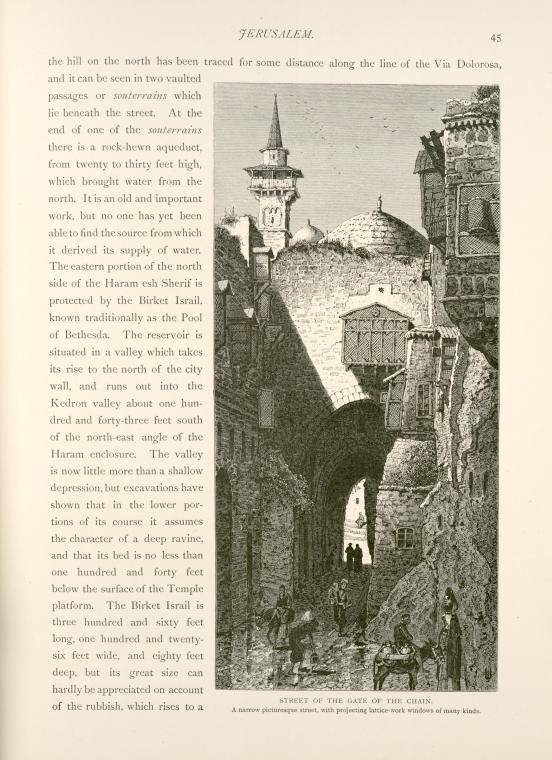 Street of the Gate of the Chain, a narrow picturesque street, with projecting lattice-work windows of many kinds