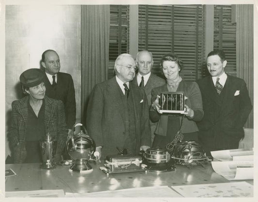 America at Home (formerly Home Furnishings Building) - Harvey Gibson and group with appliances