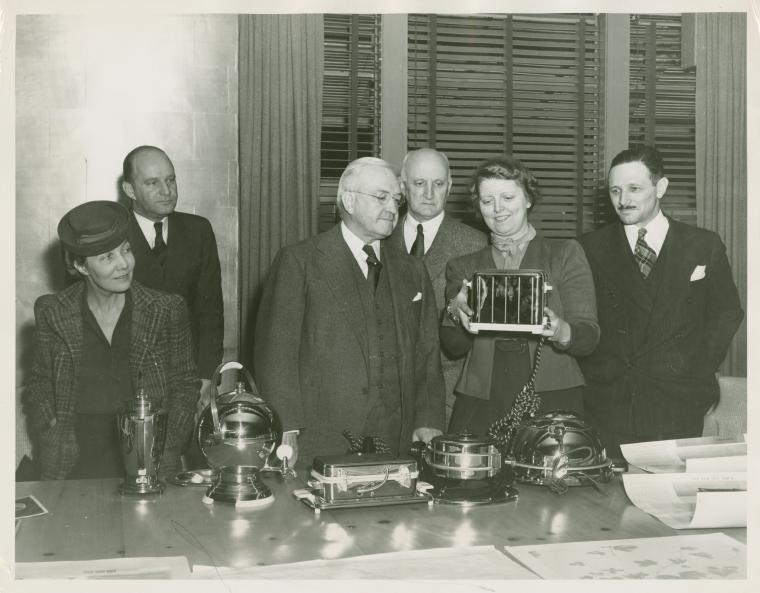 America at Home (formerly Home Furnishings Building) - Harvey Gibson and group with appliances