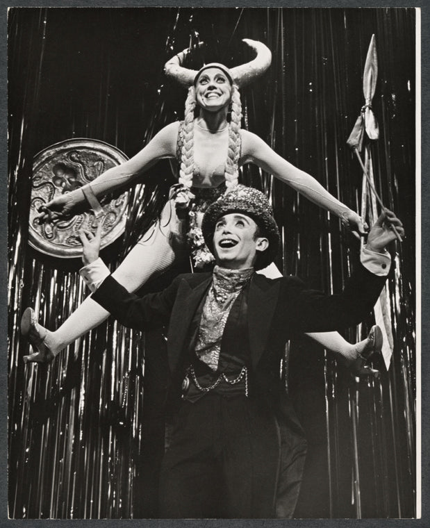 Martin Ross and unidentified in the stage production Cabaret