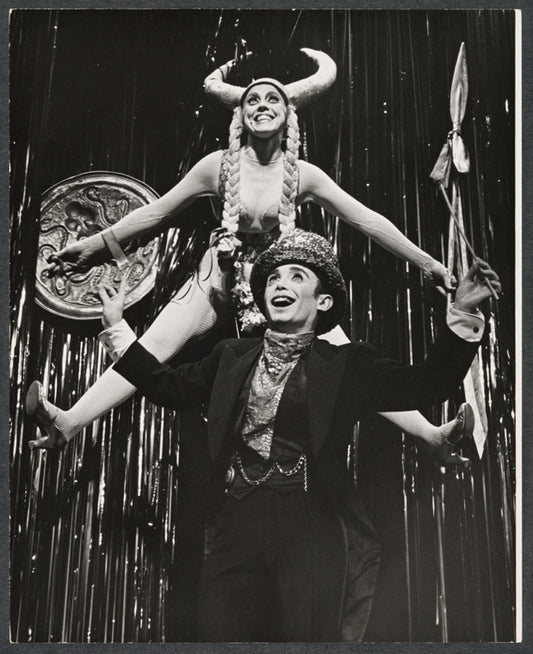 Martin Ross and unidentified in the stage production Cabaret