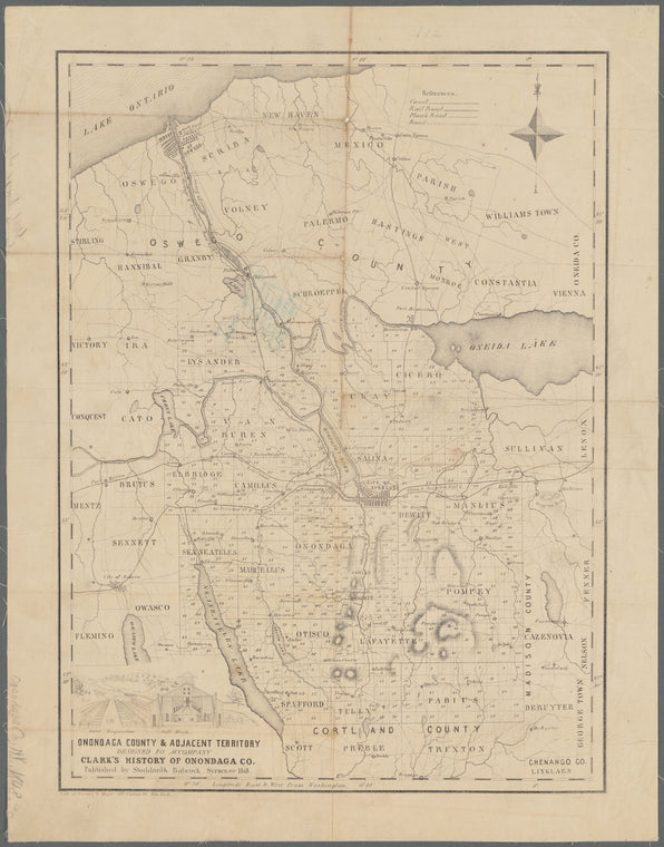 Onondaga County & adjacent territory: designed to accompany Clark's History of Onondaga Co.
