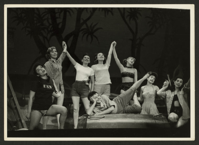 Mary Martin and company in the stage production South Pacific