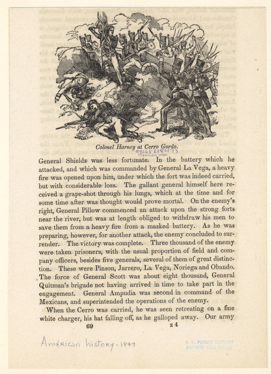 Colonel Harney at Cerro Gordo