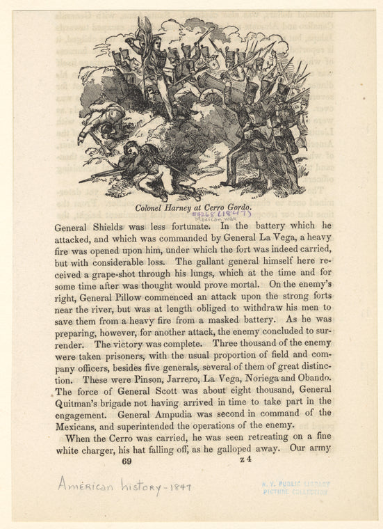Colonel Harney at Cerro Gordo