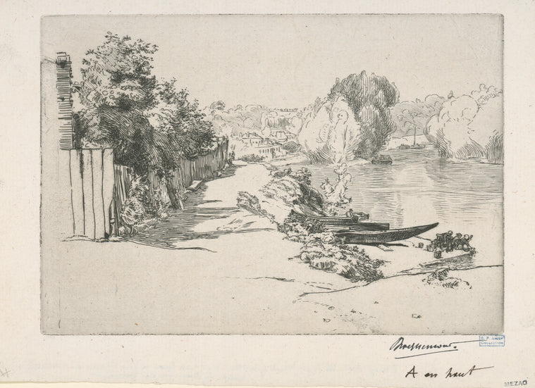 [La Seine au Bas Meudon.]