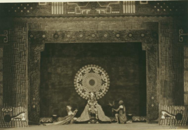 Martha Graham, Robert Gorham and Brayton Jensen in Xochitl.