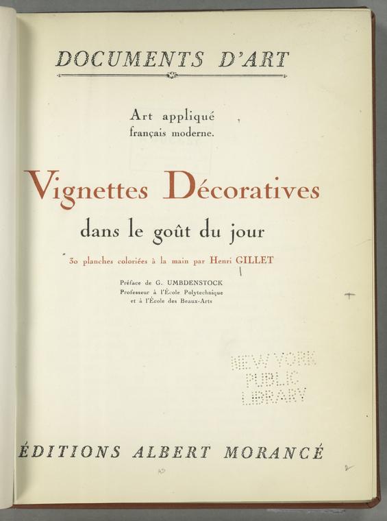 Vignettes décoratives dans le goût du jour...