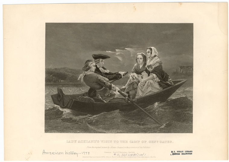 Lady Ackland's visit to the camp of Genl. Gates