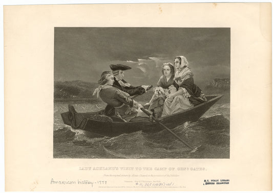 Lady Ackland's visit to the camp of Genl. Gates