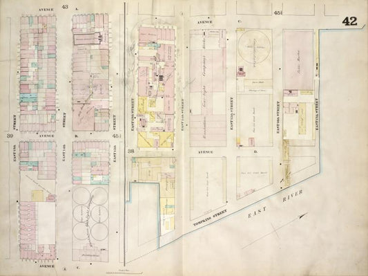 Map bounded by Avenue A, East 15th Street, Avenue C, East 13th Street; Including East 14th Street; Map bounded by Avenue C, East River, East 13th Street; Including Avenue D, Tompkins Street, East 14th Street, East 15th Street, East 16th Street