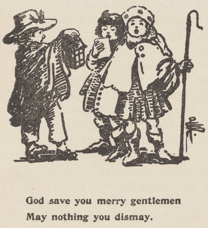 God save you merry gentlemen may nothing you dismay: From a drawing by Pamela Colman Smith