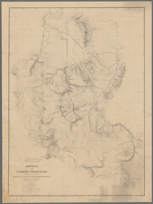 Montana and Wyoming Territories: embracing most of the country drained by the Madison, Gallatin and upper Yellowstone Rivers