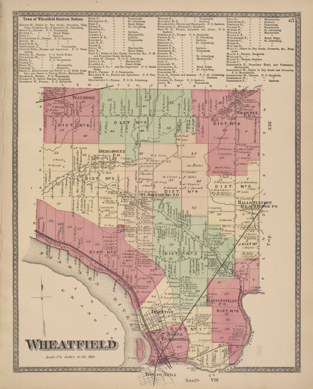 Town of Wheatfield Business Notices; Wheatfield [Township]