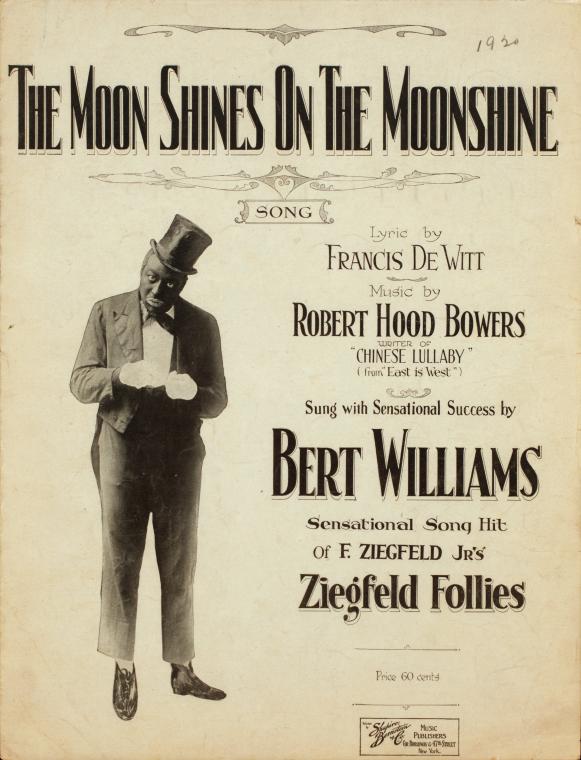 The moon shines on the moonshine