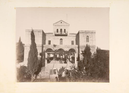 Façade of the church and a clergy