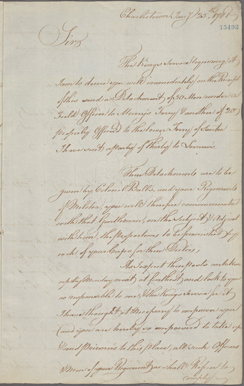 Letter to -- --