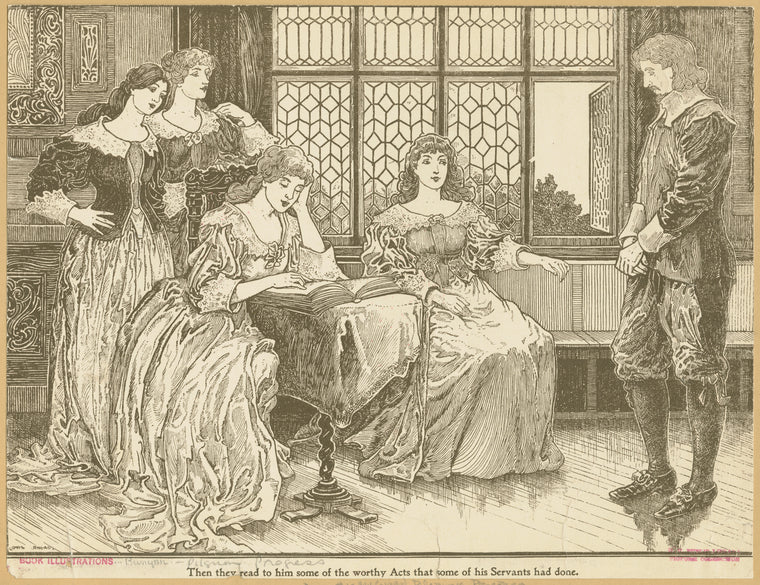 Then they read to him some of the worthy acts that some of his servants had done.