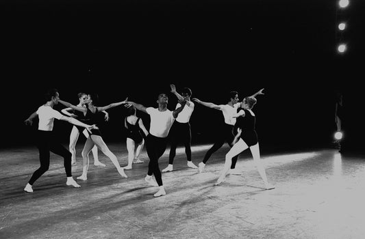 New York City Ballet production of "Agon" with Arthur Mitchell at center, choreography by George Balanchine (New York)
