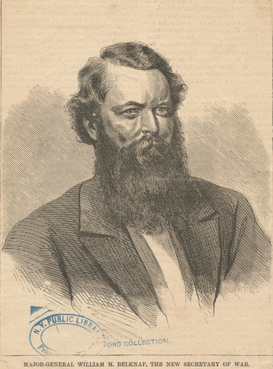 Major-General William M. [i.e. W.] Belknap, the new Secretary of War