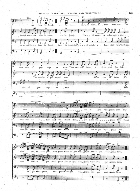 Musical magazine, review and register