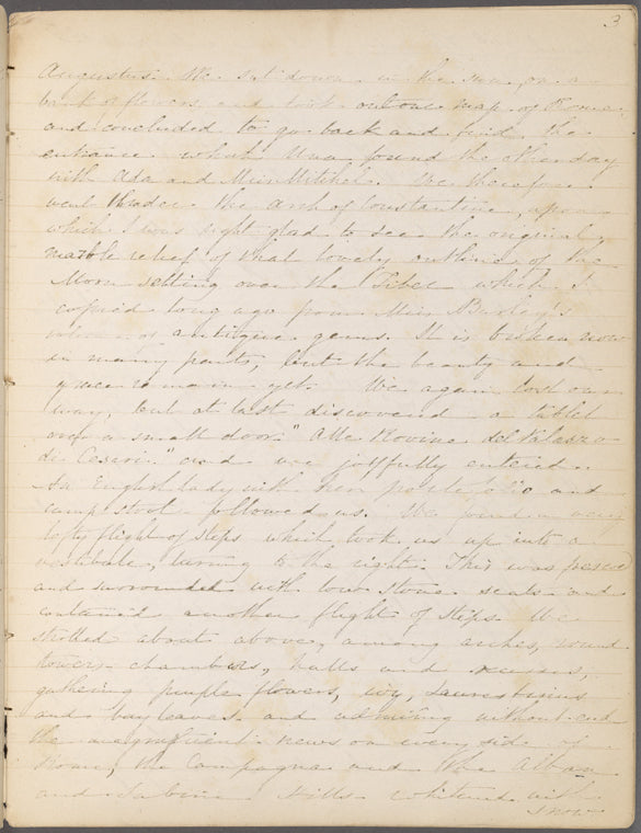 Journal. Rome, beginning March 17, 1858.
[Mar.-Oct. 1858: v. 1]