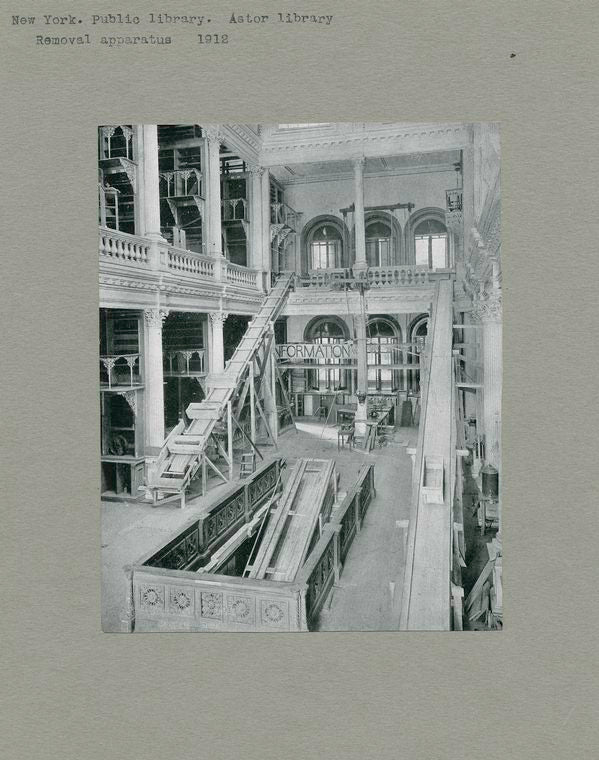 Astor Library. Removal Apparatus