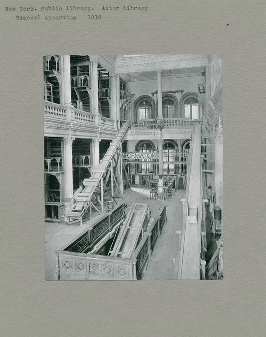 Astor Library. Removal Apparatus
