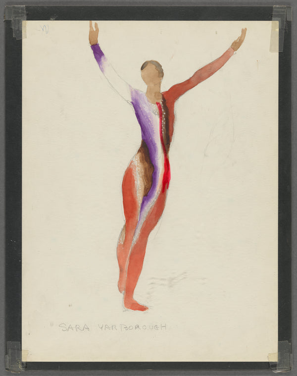 Face Dancers: Costume sketch for Sara Yarborough