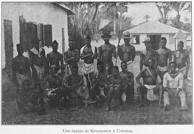 Une équipe de Kroummen à Cotonou.