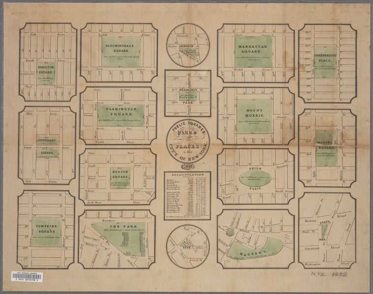 Public squares, parks, and places in the City of New York