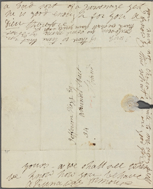 Autograph letter signed to Thomas Jefferson Hogg, 26 April 1815