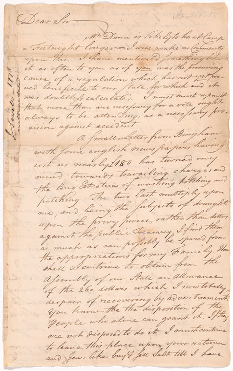 Letter from James Lovell