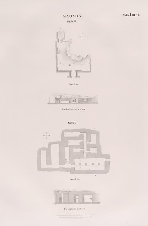 Saqara [Saqqârah]: Grab 27.; Grab 31.