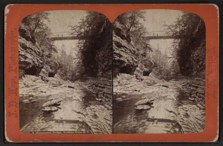 Suspension bridge, Watkins Glen, N.Y.