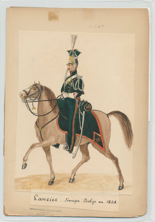 Lancier. Troupe belge en 1828
