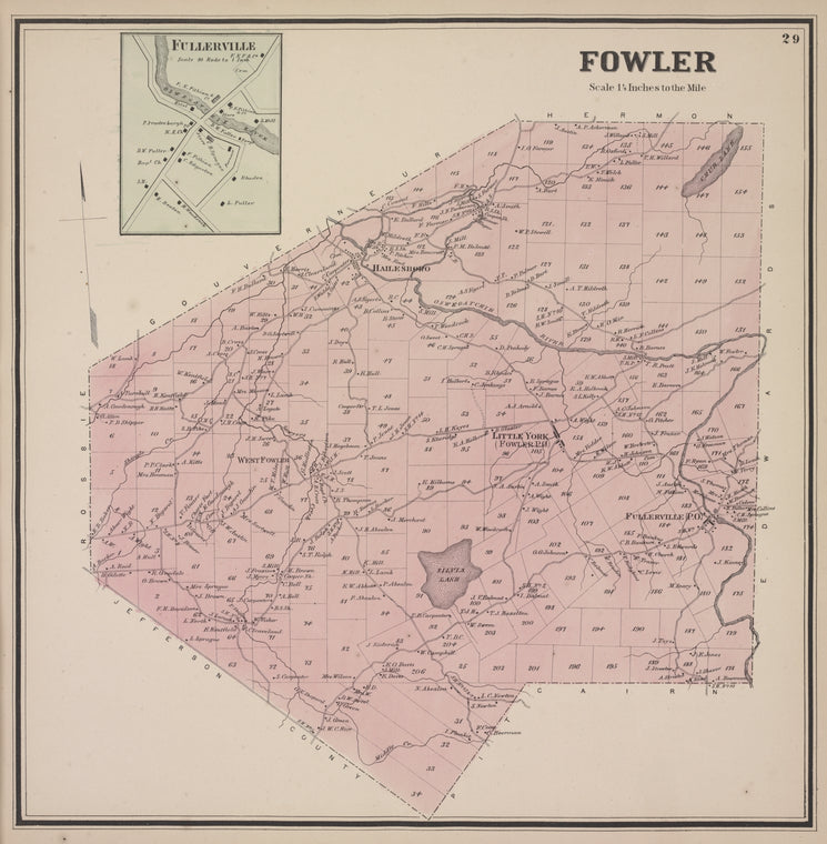 Fullerville [Village]; Fowler [Township]