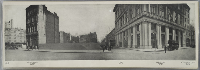 No. 391 C.G.Gunther & sons, Furriers - Tiffany & Co. jewellers - William Schaus, art dealer - East 38th St.