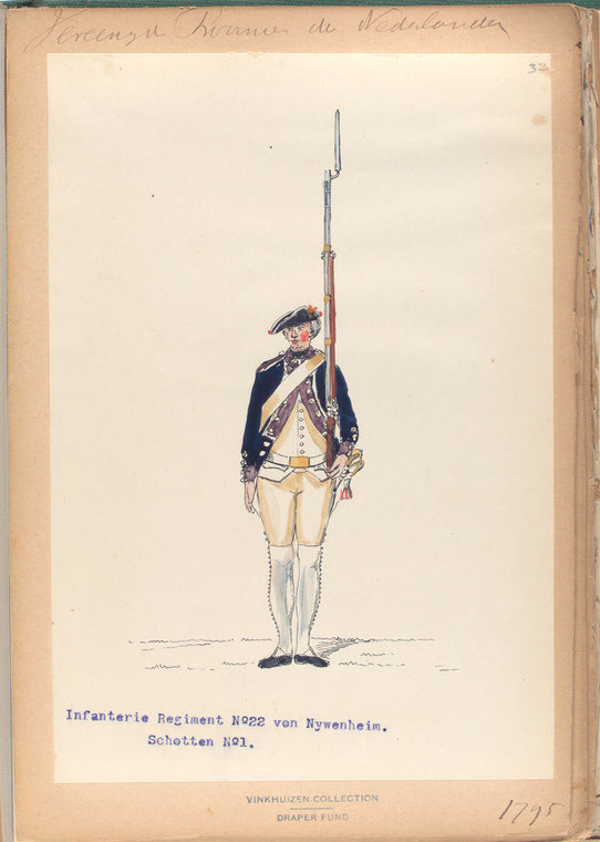 Vereenigde Province de Nederland, Infanterie Regiment No.22 von Nywenheim, Schotten No.1