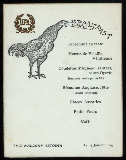 BREAKFAST [held by] ? [at] "WALDORF-ASTORIA, NEW YORK, NY" (HOTEL;)
