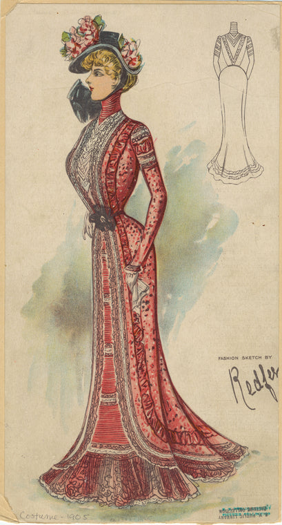 Woman with a hat and handkerchief, ca. 1900-1905