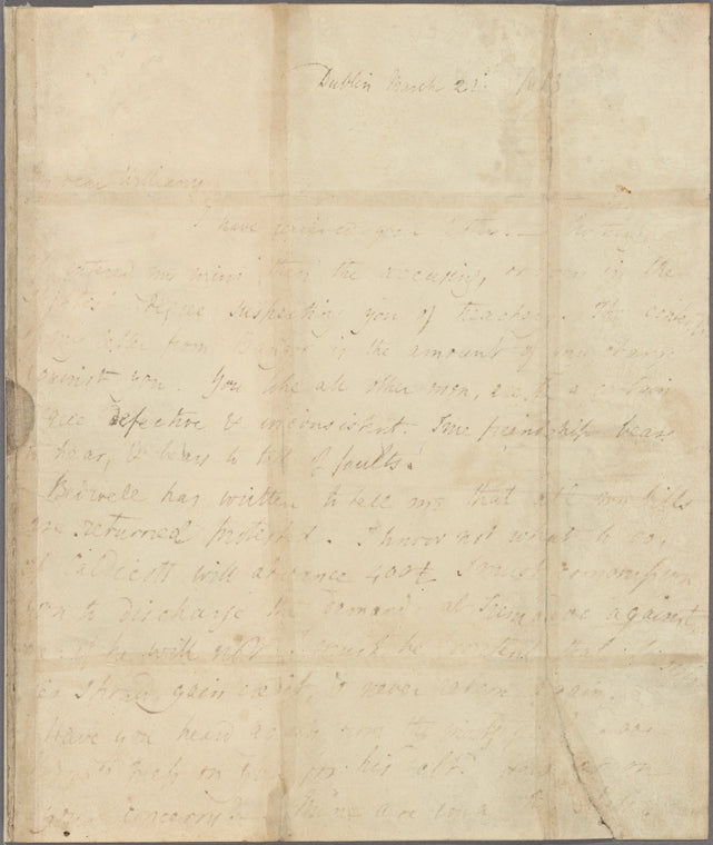 Autograph letter signed to John Williams, 21 March 1813