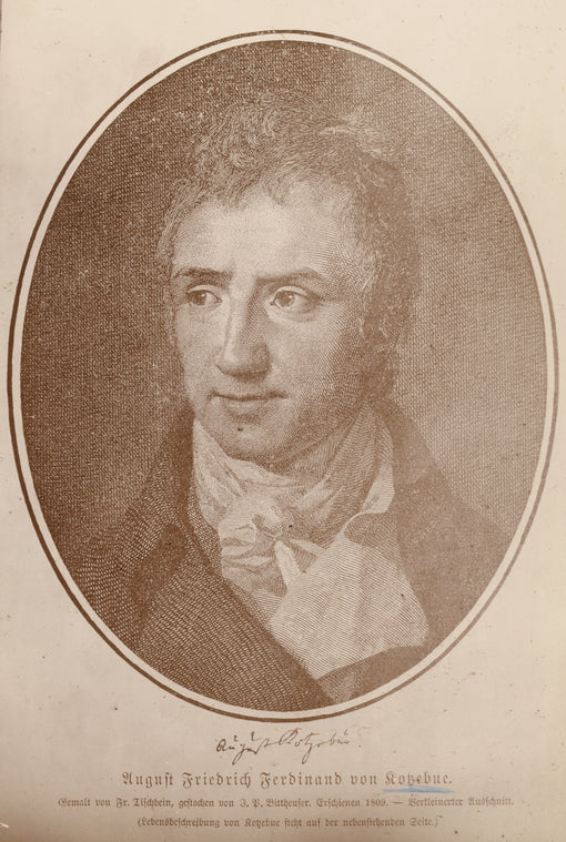 August Friedrich Feerdinand von Kotzebue: August von Kotzebue [facsimile signature]