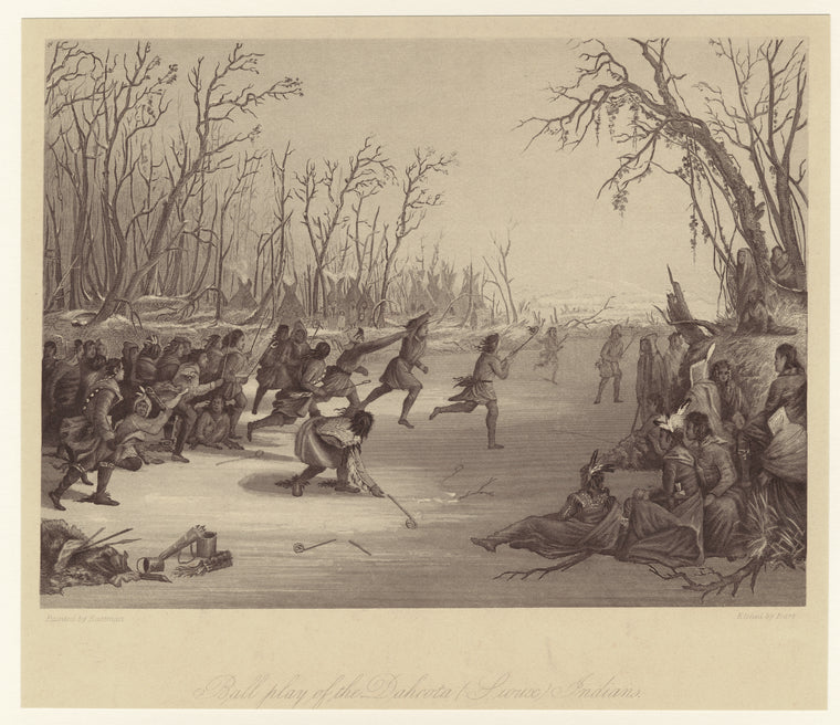 Ball play of the Dahcota (Sioux) Indians