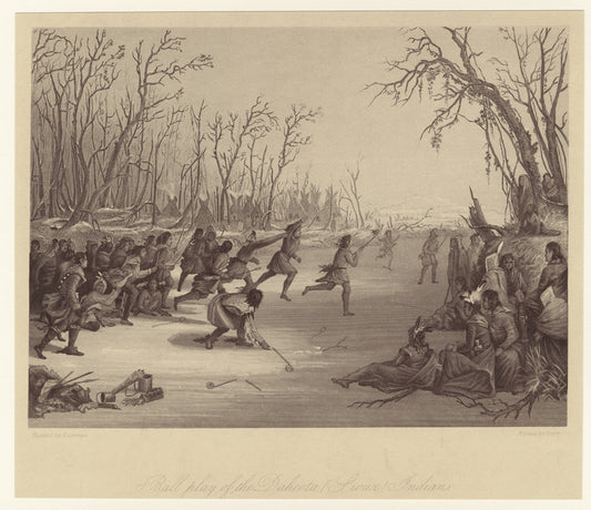 Ball play of the Dahcota (Sioux) Indians