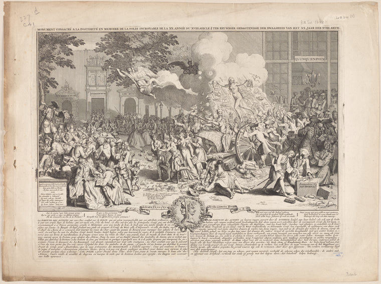 Monument consacré a la posterité en memoire de la folie incroyable de la XX. année du XVIII. siecle