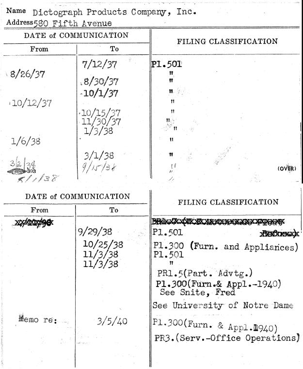 Dictograph Products Company, Inc.