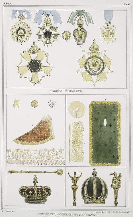 Ordres brésiliens; Couronnes, sceptres et manteaux.